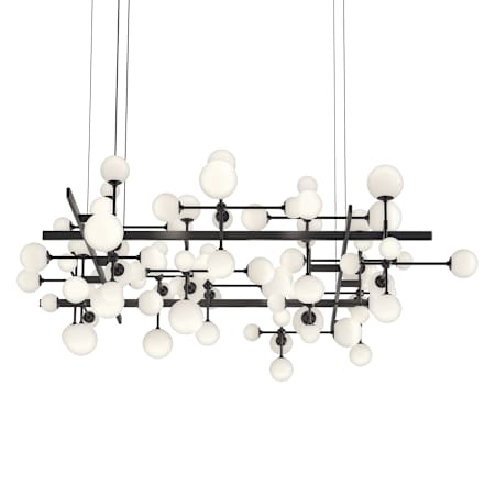 Sonneman Nebula 80" Wide Chandelier Satin Black