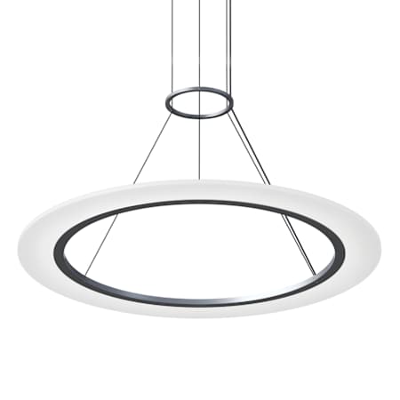 Sonneman Arctic Rings 31" Wide LED Suspension Pendant Bright Satin Aluminum