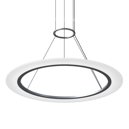 Sonneman Arctic Rings 31" Wide LED Suspension Pendant Bright Satin Aluminum