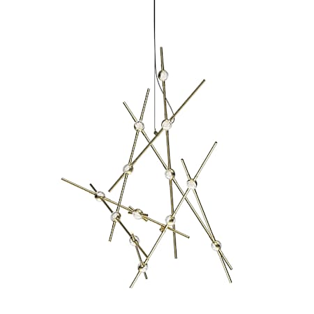 Sonneman Constellation Aquila Minor 13 Light 26" Wide LED Abstract Multi Light Pendant Satin Brass