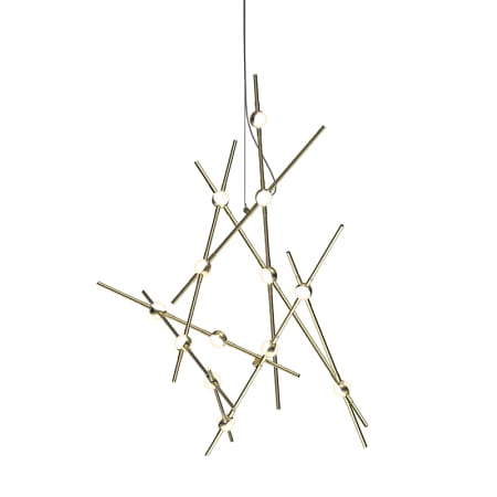 Sonneman Constellation Aquila Minor 13 Light 26" Wide LED Abstract Multi Light Pendant Satin Brass