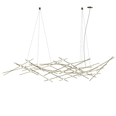 Sonneman Constellation Ursa Major 44 Light 93" Wide LED Abstract Chandelier Satin Brass