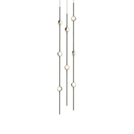 Sonneman Constellation 6" Wide Mini Pendant Satin Nickel