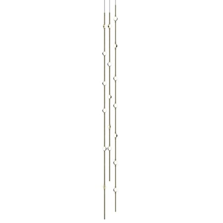 Sonneman Constellation Andromeda 18 Light 6" Wide LED Abstract Multi Light Pendant Satin Brass