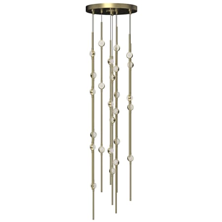 Sonneman Constellation Andromeda 26 Light 12" Wide LED Abstract Multi Light Pendant Satin Brass