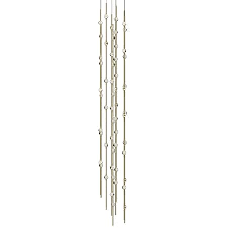 Sonneman Constellation Andromeda 55 Light 12" Wide LED Abstract Multi Light Pendant Satin Brass