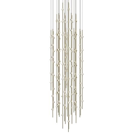 Sonneman Constellation Andromeda 156 Light 25" Wide LED Abstract Multi Light Pendant Satin Brass