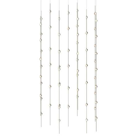 Sonneman Constellation 36" Wide Pendant Satin Nickel