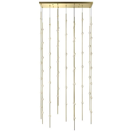 Sonneman Constellation Andromeda 69 Light 36" Wide LED Abstract Multi Light Pendant Satin Brass