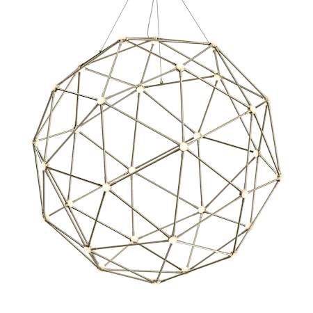 Sonneman Constellation 45" Wide Globe Chandelier Satin Nickel