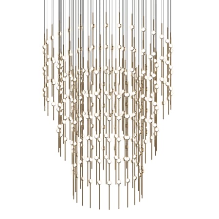 Sonneman Constellation Centaurus Pyramid 3 Light 48" Wide LED Abstract Chandelier Satin Brass