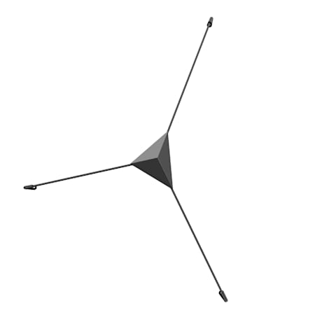 Sonneman Abstract 26" Tall Small LED Wall Sconce Satin Black