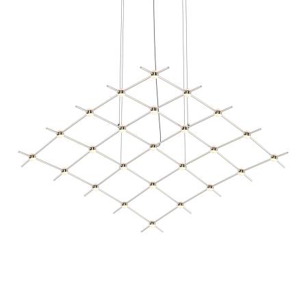 Sonneman Constellation 122" Wide Chandelier Satin Nickel