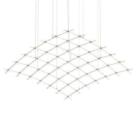 Sonneman Constellation 177" Wide Chandelier Satin Nickel