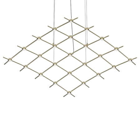 Sonneman Constellation Aquarius Medius 25 Light 122" Wide LED Chandelier Satin Brass