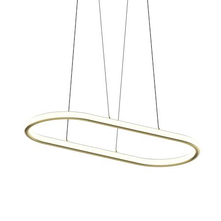 Sonneman Luna 2 Light 34" Wide LED Suspension Pendant Brass