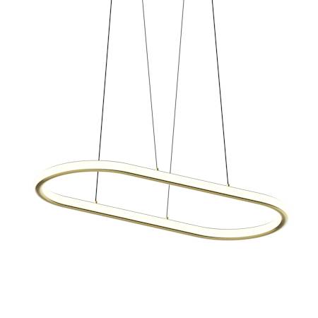 Sonneman Luna 2 Light 34" Wide LED Suspension Pendant Brass