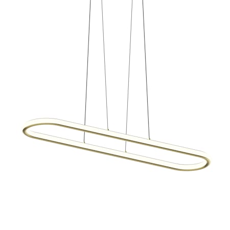 Sonneman Luna 2 Light 50" Wide LED Suspension Pendant Brass