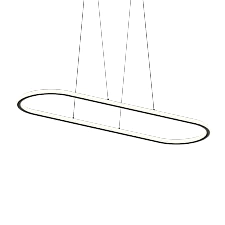 Sonneman Luna 2 Light 62" Wide LED Suspension Pendant Satin Black