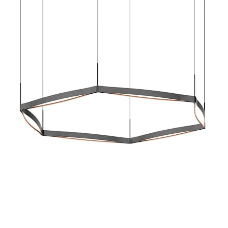 Sonneman Ola 54" Wide LED Pendant Satin Black