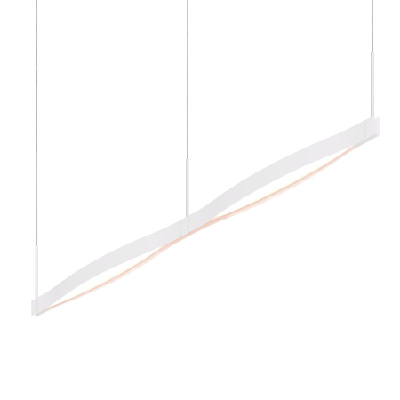 Sonneman Sonneman Ola 55" Wide LED Linear Chandelier- Remote Driver Satin White