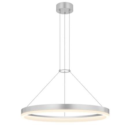 Sonneman Corona 24" LED Pendant with Frosted Shade Bright Satin Aluminum