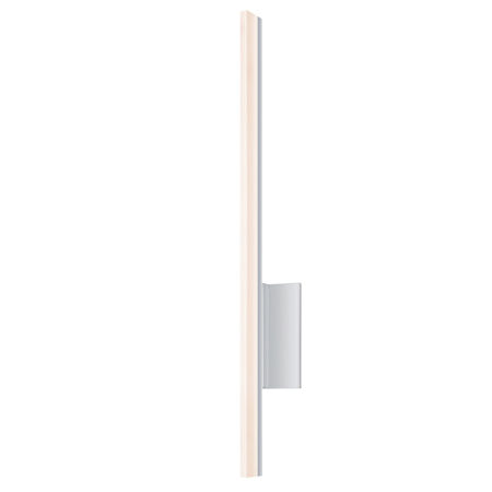 Sonneman Stiletto 24" LED Wall Sconce Bright Satin Aluminum
