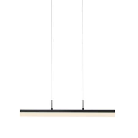 Sonneman Stiletto 25" Wide Linear Pendant Satin Black