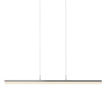 Sonneman Stiletto 45" Wide Linear Pendant Bright Satin Aluminum
