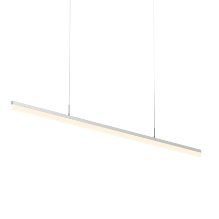 Sonneman Stiletto 60" Wide Linear LED Chandelier Bright Satin Aluminum