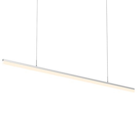 Sonneman Stiletto 72" Wide Linear Pendant Bright Satin Aluminum