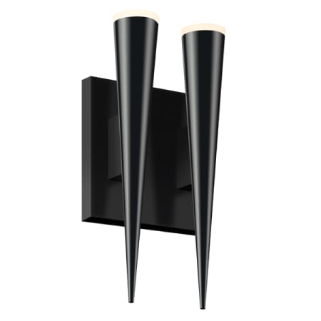 Sonneman Micro 2 Light ADA Compliant LED Wall Sconce with Frosted Acrylic Shade Satin Black
