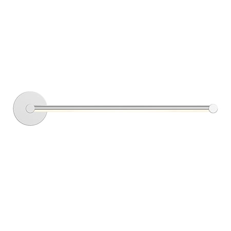Sonneman Purolinear 360 24" Single Linear LED Wall Bar Polished Chrome