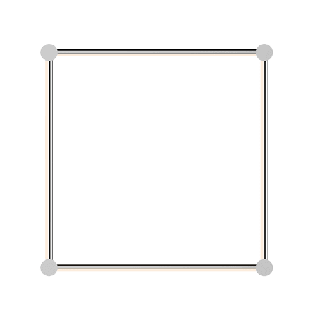 Sonneman Purolinear 360 24" Square LED Wall Bar Polished Chrome