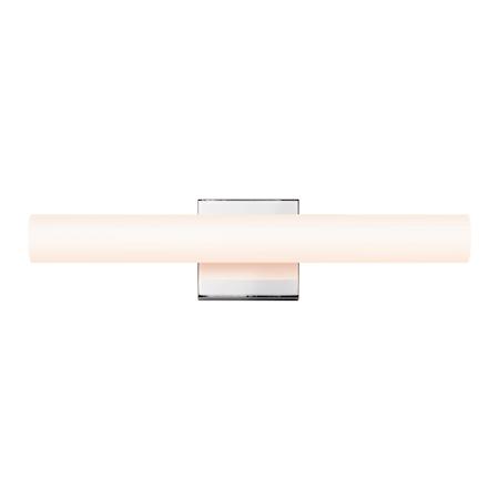 Sonneman Tubo Slim 18" LED Bath Bar with Flat Trim Polished Chrome