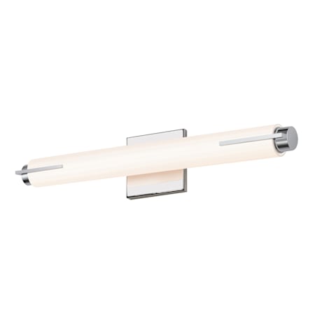 Sonneman Tubo Slim 18" LED Bath Bar with Spine Trim Polished Chrome