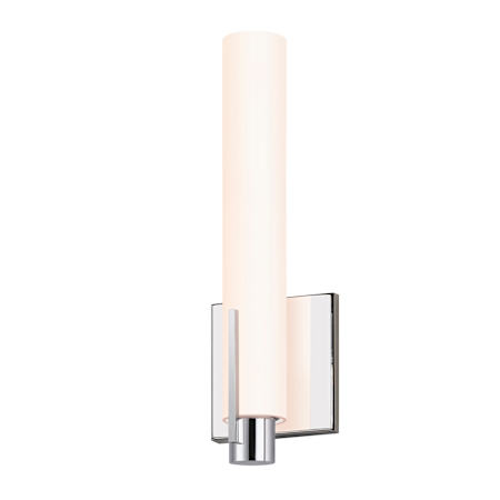 Sonneman Tubo Slim 12" LED Bath Sconce with Spine Trim Polished Chrome