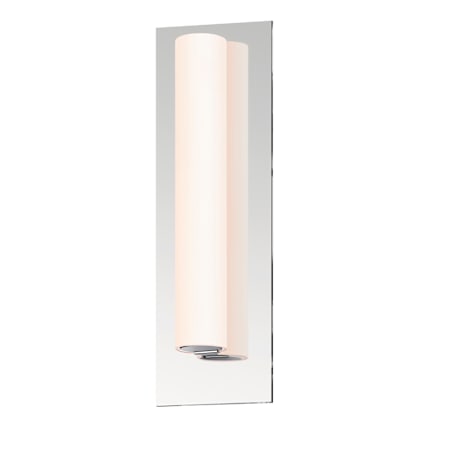 Sonneman Tubo Slim 12" LED Bath Panel Sconce with Flat Trim Polished Chrome