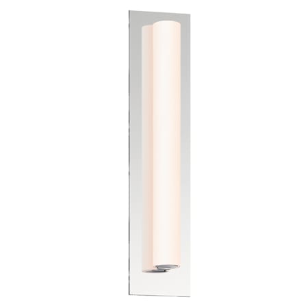 Sonneman Tubo Slim 18" LED Bath Panel Sconce with Flat Trim Polished Chrome