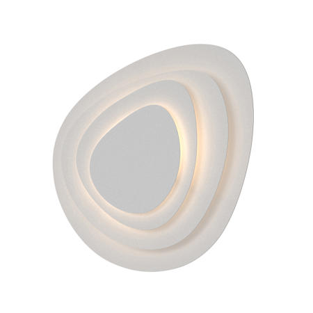 Sonneman Abstract Panels Single Light 18" High Integrated LED Wall Sconce with Metal Shade - ADA Compliant Textured White