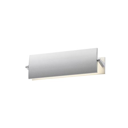 Sonneman Aileron 1 Light LED Wall Sconce Bright Satin Aluminum