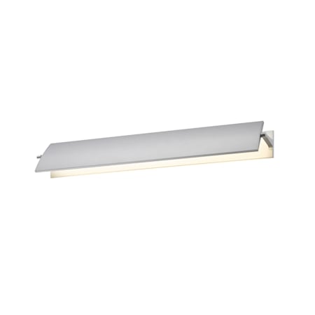 Sonneman Aileron 1 Light LED Wall Sconce Bright Satin Aluminum