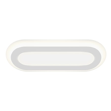 Sonneman Offset 36" Wide LED Flush Mount Ceiling Fixture Textured White