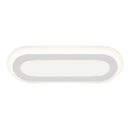 Sonneman Offset 36" Wide LED Flush Mount Ceiling Fixture Textured White