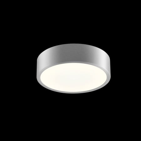 Sonneman Pi 8" Wide 1 Light LED Flush Mount Ceiling Fixture Bright Satin Aluminum