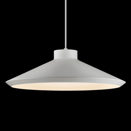 Sonneman Koma Edo 1 Light 22" Pendant Bright Satin Aluminum