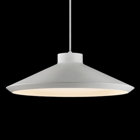 Sonneman Koma Edo 1 Light Pendant Bright Satin Aluminum