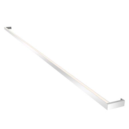 Sonneman Thin-Line Two Sided Light 96" Wide Integrated LED Bath Bar 3000K - ADA Compliant Bright Satin Aluminum