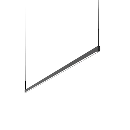 Sonneman Thin-Line Single Sided 72" Wide LED Linear Pendant - 2700K Satin Black