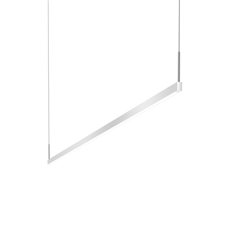 Sonneman Thin-Line 72" Wide Linear Pendant Bright Satin Aluminum